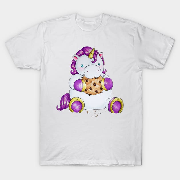 Cookie Unicorn T-Shirt by Thedustyphoenix